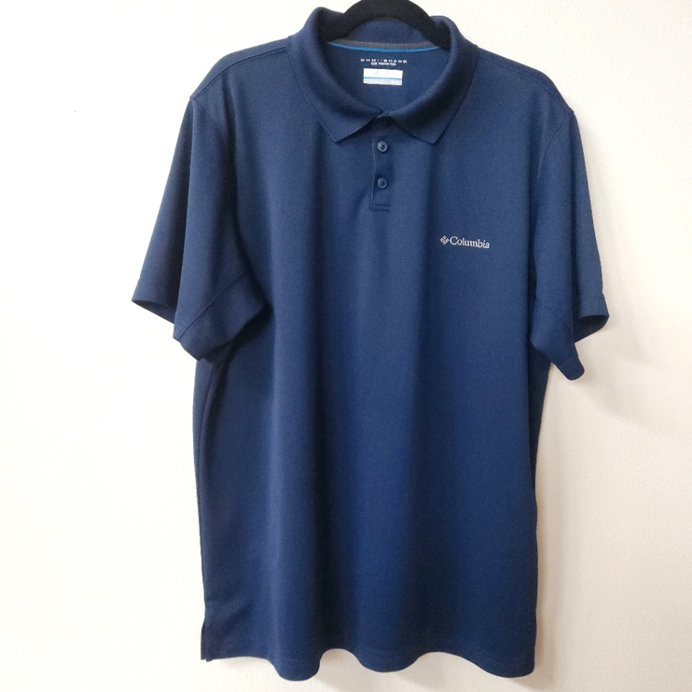 Columbia Men's Navy Polo Shirt Size XL